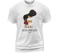 Cotton T Shirt Elvis Presley Album tee Something FOR Everybody Elvis Is Back!Whites