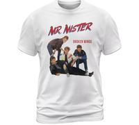 Cotton T-Shirt Mr. Mister Broken Wings Album tee Welcome to The Real World White L