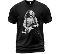 Cotton T-Shirt Rory Gallagher A Blue Day for The Blues Album tee Calling CardBlackXXL
