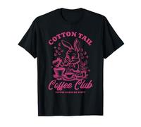 Cotton Tail Coffee Club Coffee Me Makes Me Hoppy Bunny Camiseta