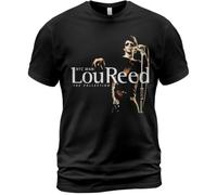 Cotton Unisex T-Shirt Lou Reed The Definitive Collection Album tee The Blue MaskBlackXXL