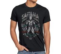 CottonCloud Saitama Crest Camiseta para Hombre T-Shirt One Punch Anime Manga, Talla:XXL