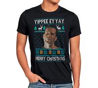 CottonCloud Yippee EY Yay Camiseta para Hombre T-Shirt mclane suéter de Navidad Ugly Sweater, Talla:L
