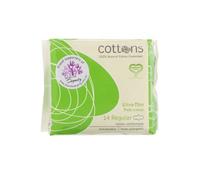 Cottons compresa ultrafina con alas absorción regular 14uds
