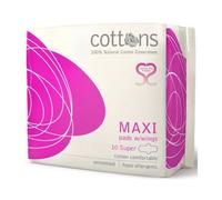Cottons Organic Maxi Pads 10 uds