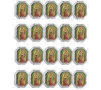 Cottvott 20 cuentas espaciadoras de Nuestra Señora de Guadalupe de San Judas para bricolaje, rosario, collar, pulsera, joyería, abalorios, parte suelta