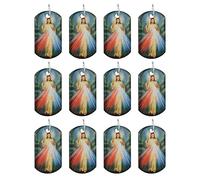 COTTVOTT Medalla de Nuestra Señora de Guadalupe/Monte Carmel/Virgen María/San José/Divina Misericordia Jesús Colgante para collar, dijes de bricolaje para hacer joyas, Zinc, No es una piedra preciosa
