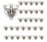 COTTVOTT Medalla milagrosa de San Benito, Nuestra Señora de Guadalupe para hacer joyas de bricolaje, Rosario de Virgen María Cristo Jesús, aleación, No es una piedra preciosa