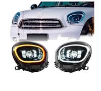 COTUND 1 par de luces de coche compatibles Compatible With Countryman R60 faro LED 2011-2016 faros R60 DRL señal de giro Luz De Carretera proyector de ojo de Ángel Le