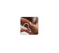 cotwdi Anillos de pulgar para mujer, anillos de oro gruesos para mujer, anillos ajustables de acero inoxidable que no se deslustran, anillos de plata para el pulgar para mujer, anillo curvo ondulado