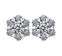 Couawaticy Pendientes de oro y plata para mujer, diseño clásico, hipoalergénicos, a la moda, exquisitos, con personalidad, diamantes brillantes, simples, elegantes, a la moda, con purpurina y