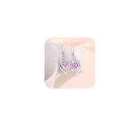 Couawaticy Pendientes de oro y plata para mujer, diseño clásico, hipoalergénicos, brillantes, coloridos, diamantes completos, simples, elegantes, con circonita cúbica 2025, exquisitos, ligeros, a la