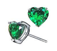 Couawaticy Pendientes de plata de ley 925 para mujer, diseño clásico, hipoalergénicos, exquisitos, personalidad, modernos, simples, elegantes, con circonita cúbica, ligeros, con purpurina de cristal