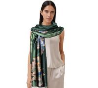 Coubeau Las mujeres de seda larga impresa chal, las mujeres de seda tejida bufanda bufanda, bufanda de fiesta de moda hijab, bufanda patrón impreso