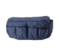 Couch Armrest Storage Bag, Sofa Armrest Organizer with 14 Pockets, Multifunction Remote Control Holder for TV Phone Book, Adjustable Hanging Organizer for Living Room Bedroom (Navy Blue)