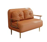 COUCH CON CAMA TECHO TECHO DE CAMA PUSHA 2 en 1 silla de sofá 6 Posición de respaldo ajustable con soporte de soporte oculto reposabrazos de madera sólida para sala de estar, dormitorio, oficina LWX