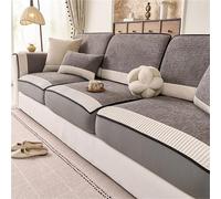 Couch Cover Chenille Sofa Cushion Pad, Non-Slip Furniture Protector, For Couches and Sectionals, Machine Washable, Pet Friendly(Gray,85 * 85cm)