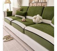 Couch Cover Chenille Sofa Cushion Pad, Non-Slip Furniture Protector, For Couches and Sectionals, Machine Washable, Pet Friendly(Verde,85 * 85cm)