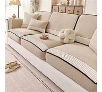 Couch Cover Chenille Sofa Cushion Pad, Non-Slip Furniture Protector, For Couches and Sectionals, Machine Washable, Pet Friendly(Light Coffee,80 * 120cm)