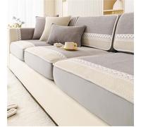 Couch Covers For 2/3/4 Cushion Couch Sofa, Full Flat Non-Slip Seat Cover with Silicone Dots, Machine Washable, Non-Slip Sofa Protector(Gray,80 * 120cm)