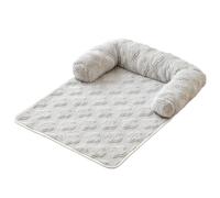 Couch Dog Bed Washable, Soft Plush Non-Slip Bottom Protection