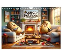 Couch Potatoes: Ein Jahr voll Komfort und Spaß (Wandkalender 2026 DIN A4 quer), CALVENDO Monatskalender: Jahresfreude mit KI-Kartoffeln.