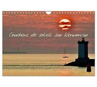 Couchers de soleil sur Kermorvan (Calendrier mural 2026 DIN A4 vertical), CALVENDO calendrier mensuel: Le phare de Kermorvan est situé au bout de la ... sur la commune du Conquet dans le Finistère
