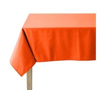 Coucke 3152192181511 Uni - Mantel Cuadrado de algodón (180 x 180 cm), algodón, Mandarine, 180 x 180 x 0,03 cm