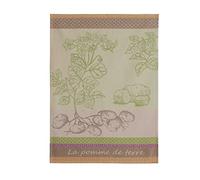 Coucke Paño de Cocina de algodón con Estampado de Patatas, 50 x 75 cm, Color Beige