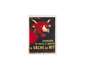 Coucke Paño de Cocina Estampado de algodón, Bonito y Vaca, 50 x 75 cm, TTI-220-7095010-000-CKE Negro