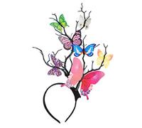 Coucoland Tocado de mariposa con diadema - Diadema de mariposa monarca corona de fiesta de té Halloween disfraz tocado