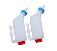 CoudarTitie 2 Piezas Biberón para Cordero Botella de Leche Alimentadora con Práctica Asa de PP Alimentación Manual Adecuado para Uso Agrícola Cuidado de An, 2 Piezas