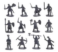 CoudarTitie 200 Piezas Figuras Caballeros Soldados Juguetes Plástico Figuras Medievales Elaboradas Función Didáctica Adecuado para Niños Colección Personal