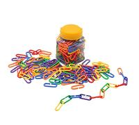 CoudarTitie 360 Piezas de Ganchos Y Eslabones de Cadena de Colores para Manualidades Y Proyectos de Bricolaje. Juego de con Jaula de Colores.