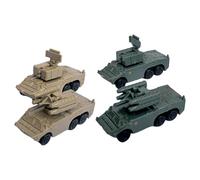 CoudarTitie 4 Camiones Blindados a Escala 1/144, Modelo a Escala, Juguete Artesanal para Adultos Y Coleccionistas.