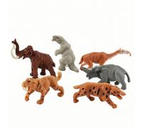 CoudarTitie 6 Piezas Figuras Prehistóricas Realistas Miniaturas Dinosaurios Detallada Figuritas para Estudiantes, Dioramas, Maquetas, Escritorio, Animal Prehistórico