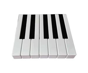 CoudarTitie 7 Piezas Piano Keytops Reemplazo Juego Completo de Tapas Blancas Accesorios para Teclado de Piano Material PP Adecuado para Reparación Doméstica, 5.2 Cm