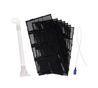 CoudarTitie 9 Piezas Filtro de Fondo para Acuario Placa de Filtro Tablero Separador Tubo de Aire Conexión Sencilla Adecuado para Acuarios de Hogar Oficina, RS-28P, Individual