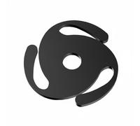 CoudarTitie Adaptador de Vinilo de Disco de Tocadiscos Inserto de Eje Perno de Centro Metálico para con Forma Plana y Ajuste Práctico Adecuado, Negro