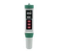 CoudarTitie Analizador de Líquidos Portátil Medidor de Agua Digital Probador 5 en 1 Evaluación de PH TDS Salinidad Temperatura Uso Manual Diseño Compacto Bajo, Negro