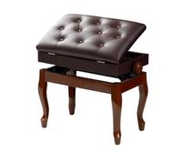 CoudarTitie Banco Ajustable Banco Taburete Asiento Banqueta con Construcción Estable y Acabado de Madera Asiento Capitonado en Cuero, Color to 2, Style to 2