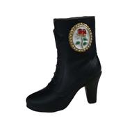 CoudarTitie Botas Elegantes de para Personajes Femeninos a Escala 1/6, Corto Negro