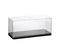 CoudarTitie Caja Acrílica Modelo Carro Organizador Vitrina Protección Colección Hecha de Acrílico Y PP para Decoración en Mostrador Repisa Oficina de, Negro