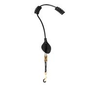 CoudarTitie Correa para Saxofón, Correa Acolchada Universal para El Hombro, Soporte Metálico Ajustable, Correa Cómoda para El Cuello, Gancho Seguro, Una, Negro