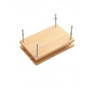 CoudarTitie de Encuadernación Herramienta de Madera Abrazadera de Libros Ajuste Manual con Varillas Metálicas Adecuada para Labores de Restauración Encuadernado, Dos Niveles 29.5 19.5 3 CM