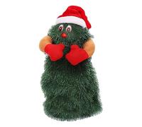 CoudarTitie de Navidad Musical Eléctrico Muñeco Bailarín Juguete Giratorio de Felpa Decorativo con Canción Adecuado para Niños Mesa Ventana Decoración Navid, Talla pequeña