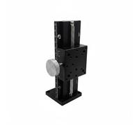 CoudarTitie Etapa de Posicionamiento Manual de Elevación Z Lineal Ajustable Base de Precisión Tornillo de Avance con Rueda Manual con Desplazamiento Estable, LWZ60-L150