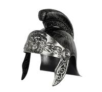 CoudarTitie Fighter Helmet Adulto Casco Medieval Caballero Romano Accesorio Cultural Material PP Apto para Fiestas Temáticas Educación Histórica Decoración de, Plata