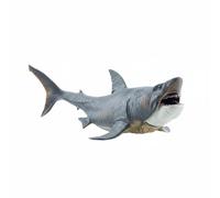 CoudarTitie Figura de Tiburón Megalodon Réplica Detallada Animal Educativo Articulado Decorativo para Descubrir Marina Adecuado para y Espacio Juvenil, L, Megalodón del Mar Profundo
