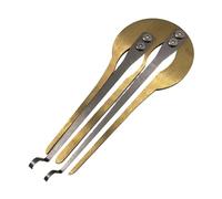 CoudarTitie Jaw Harp Instrumento Musical de Boca Maultrommel Étnico Ruso Sonido Limpio Metal Resistente Fácil de Usar Adecuado para Niños Adultos Principiantes Re, Oro